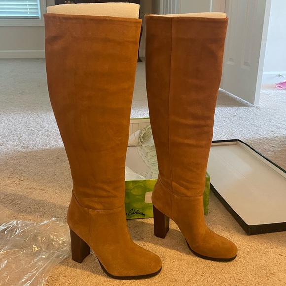 NEW Sam Edelman Camel Suede Boots - Picture 8 of 10